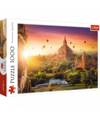Пазли - (1000 елм.) - "Стародавній храм Бірма" / Trefl 