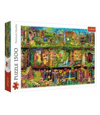 Пазли - (1500 елм.) - "Казкова книжкова шафа" /Trefl 