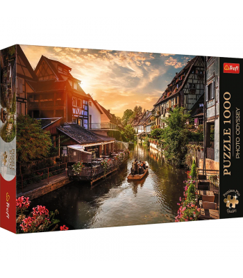 Пазли Фото Одісея-(1000 елм.)- "1000 Premium Plus" : Маленька Венеція в Кольмарі/ Trefl 