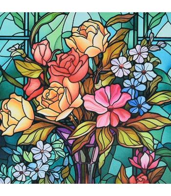 Набір для творчості алмазна картина— Барви вітражу/ Strateg, розміром 30х30 см 