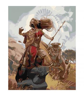 Картина за номерами— "Скіфська перемога"/STRATEG, розміром 40х50 см 